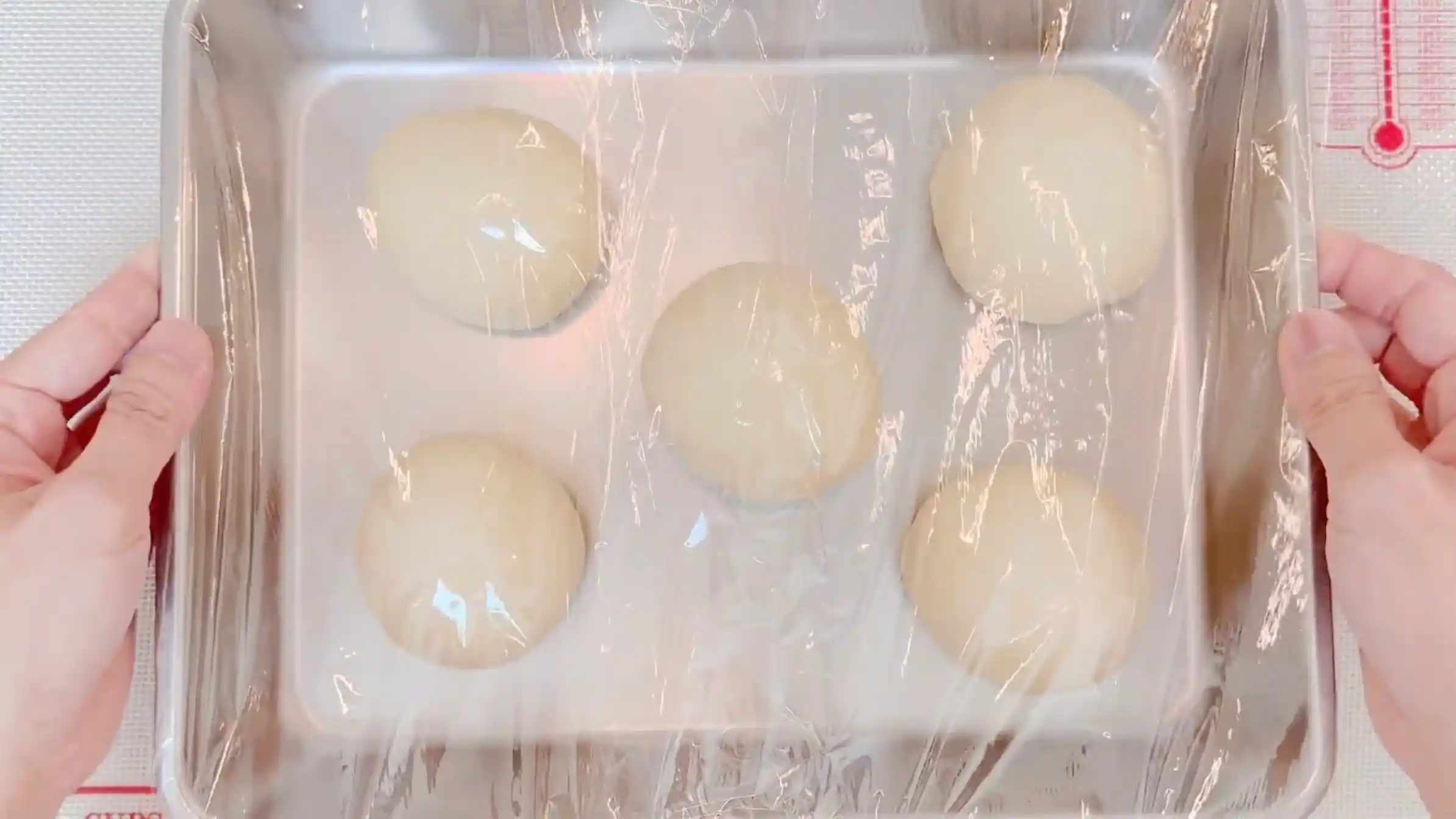 ばらパン：室温で10分おく