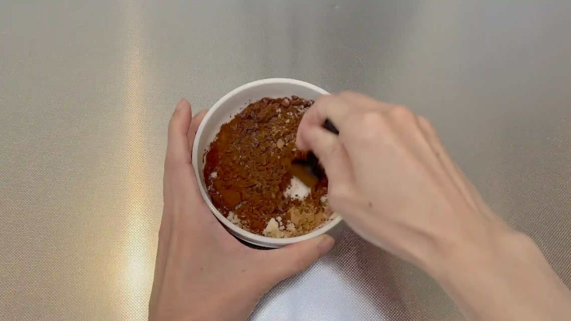 チョコレートバブカ:材料を混ぜる
