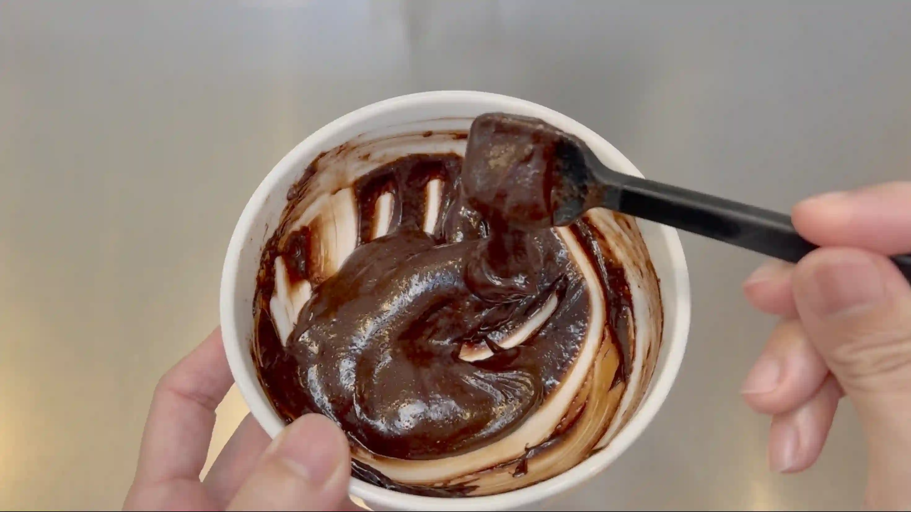 チョコレートバブカ:電子レンジで加熱する